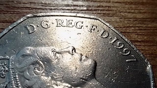 50 Peniques año 1997 (Elizabeth II DG REG FD) смотреть онлайн