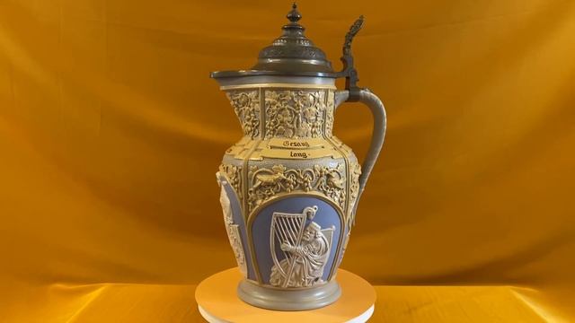 Пивной антикварный кувшин от Villeroy&Boch Mettlach. Производство кувшина 1885-1911 г. смотреть онлайн