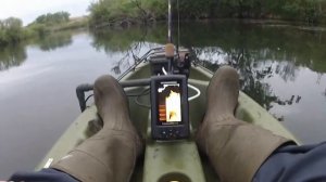 Humminbird PiranhaMax 4 DI Sonar kayak mount test