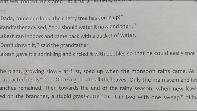Walkway English Reader | Class 7 | The Cherry Tree | Ruskin Bond смотреть онлайн