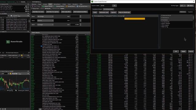 Average Daily Volume - Think Or Swim смотреть онлайн