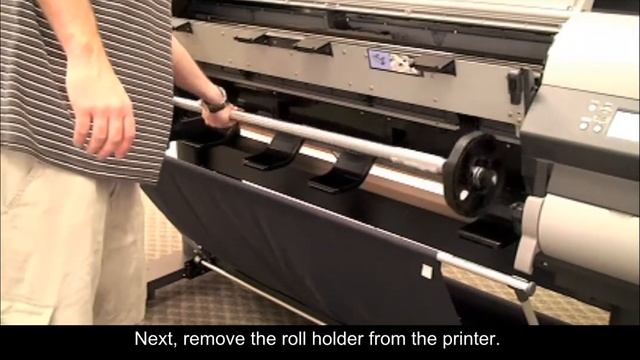 Canon iPF8000S Printer Setup - Installing Ink & Loading Roll Paper смотреть онлайн