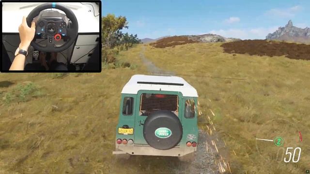 1997 Land Rover Defender 90 OFFROAD - Forza Horizon 4 | Logitech g29 gameplay смотреть онлайн