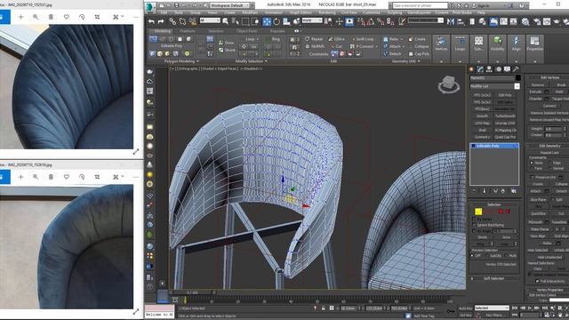 3D MODELING NICOLAS ELBE BAR STOOL смотреть онлайн