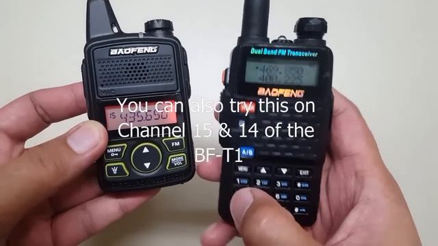 Using Baofeng UV5R and BF-T1 Together смотреть онлайн