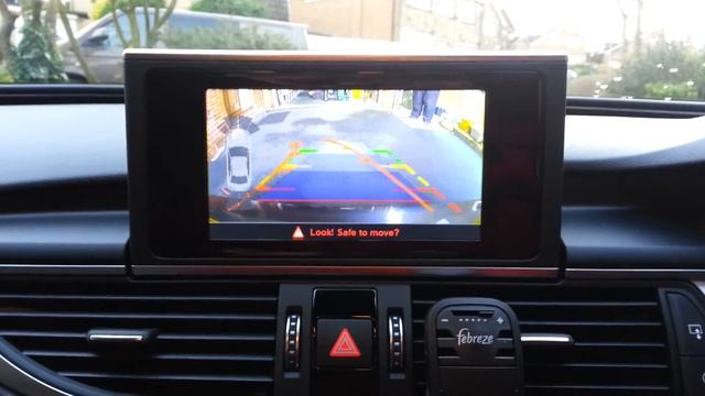 Audi A7 2015 Reverse Camera Moving Guide Lines смотреть онлайн