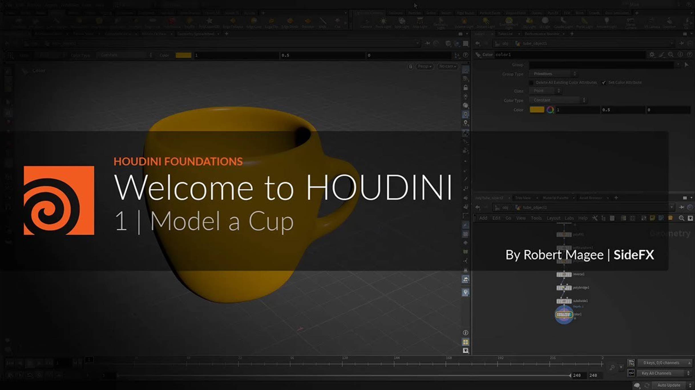 01 - Houdini 20.5 Foundations - Model the Cup смотреть онлайн