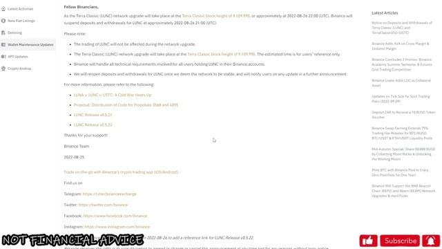 🚨 #BINANCE VITAL ANNOUNCEMENT! TERRA LUNA CLASSIC SHUTTLE UPDATE 🚨 смотреть онлайн