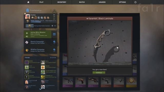 GAMMA CASE DROP KNIFE REACTION! [CS GO] смотреть онлайн