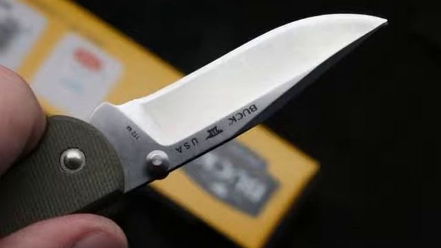 Складной нож Buck 112 Slim Pro, сталь Crucible CPM S30V, рукоять зелёная микарта B0112ODS6 смотреть онлайн