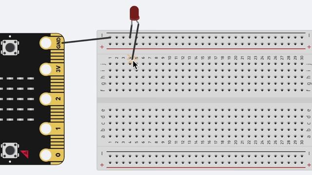 TinkerCad LED Circuit w:Breadboard смотреть онлайн