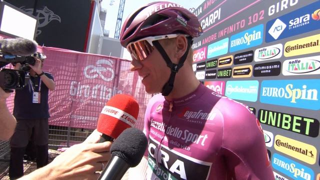 Pascal Ackermann - Interview at the start - Stage 11 - Giro d'Italia / Tour of Italy 2019 смотреть онлайн