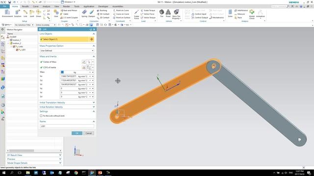NX Motion Lecture 2 - Demo 2 - Creating a NX Motion Links and Joints смотреть онлайн