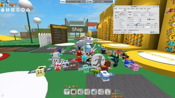 Настройка макроса на все поля / Bee Swarm Simulator