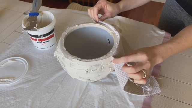 DIY FAUX STONE / CERAMIC TEXTURED VASE - Inspired by the Anthropologie Minka Pot - 2021 Decor смотреть онлайн