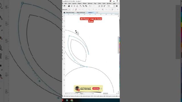 3D Flower Logo in Corel Draw смотреть онлайн