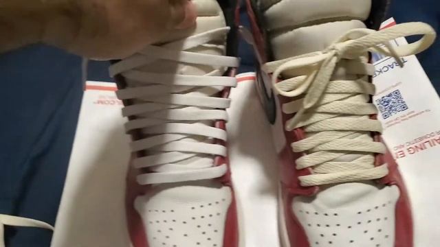 YO FOX!!! OATMEAL LACES FROM FOXTROT UNIFORM REVIEW FOR AIR JORDAN 1 CHICAGO. смотреть онлайн