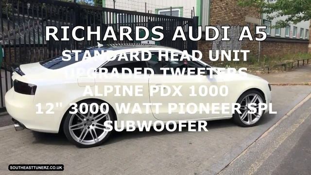 SINGLE 3000 WATT 12" PIONEER SPL SUBWOOFER - RICHARDS AUDI A5 смотреть онлайн