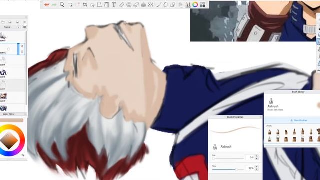 Todoroki vs Bakugo Screenshot Re-draw Speedpaint смотреть онлайн