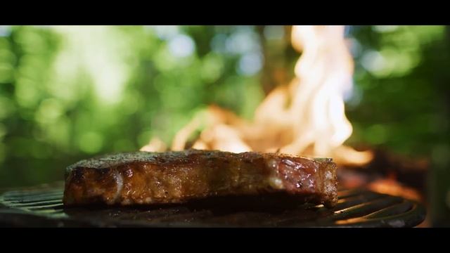 Crispy Deep-Fried T-Bone Steak - Forest ASMR Cooking смотреть онлайн