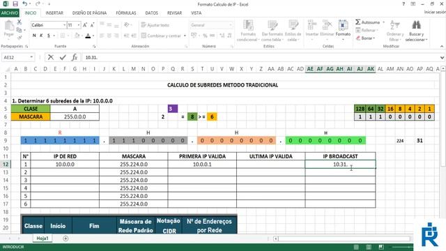 Calculo de las subredes por el Método Tradicional [Ejercicio 3] смотреть онлайн