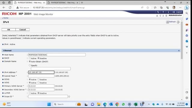 How to set Static IP on Ricoh photocopier смотреть онлайн