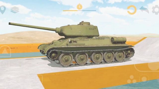 T-34\85 VS KING TIGER | Tank physics mobile | Simulation of the tank смотреть онлайн