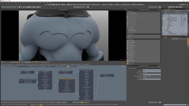 Modo _ Octane Render_ Texture Displacement Blurring смотреть онлайн
