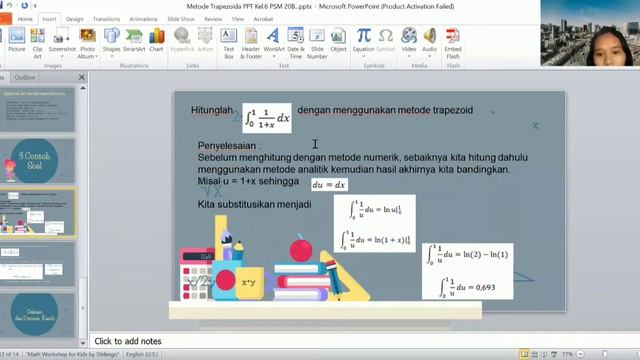 MENGHITUNG METODE TRAPESIUM MENGGUNAKAN Ms.EXCEL смотреть онлайн