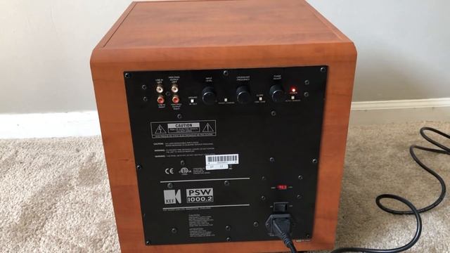 KEF PSW1000.2 Home Theater Powered Active Subwoofer смотреть онлайн