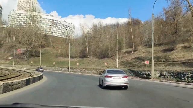 Нижний Новгород🚙поехали от Комсомольского шоссе до пл. Лядова смотреть онлайн