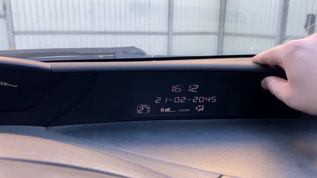 Кнопка настройки часов Civic 5d