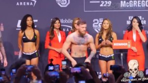 ХАБИБ КОНОР ВЗВЕШИВАНИЕ UFC 229 НА РУССКОМ   СЛОВА ПЕРЕД БОЕМ
