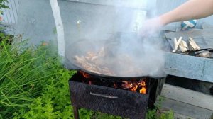 Тигровые креветки на садже