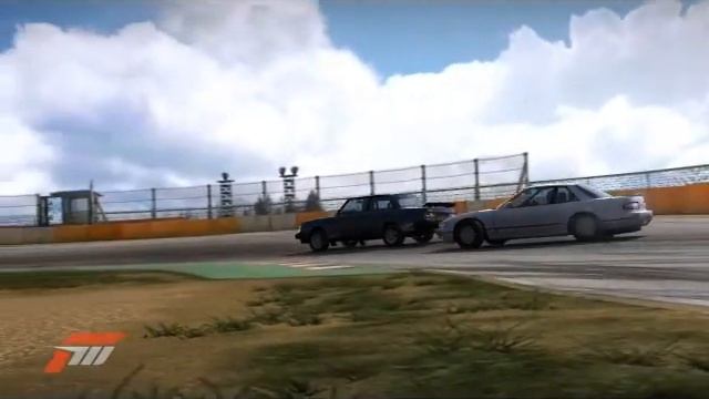 Volvo and Silvia Snow Drift tandem on Forza 3 смотреть онлайн