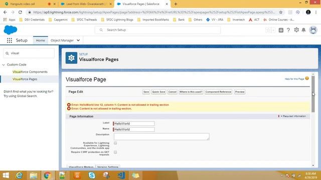 How to Create Visualforce Page смотреть онлайн