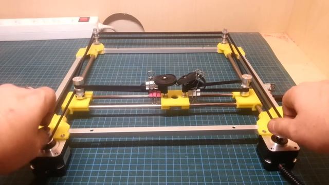 CoreXY Experimentation, Testing Movement By Hand