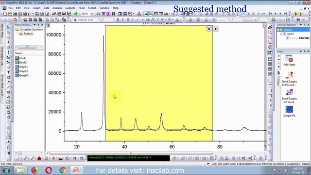 FWHM & Crystallite Size from XRD using Origin | 2 methods | Scherrer equation смотреть онлайн