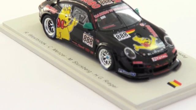 PORSCHE 911 GT3 R 24H SPA 2011 TEAM HARIBO SPARK MODEL BY MINI911 1 смотреть онлайн