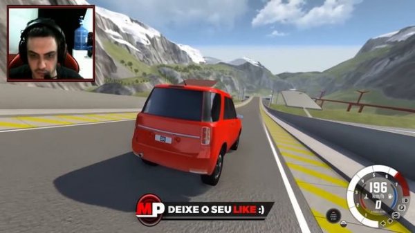 ACELERANDO NO MAXIMO NA RAMPA COM A BOLA DE FUTEBOL! BEAMNG DRIVE