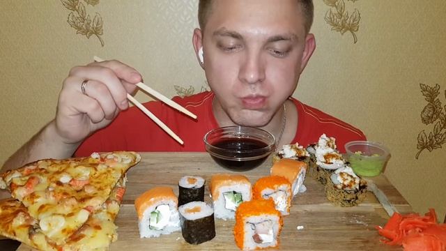 Роллы/Пицца/MUKBANG #мукбанг#роллы#мукбангроллы смотреть онлайн