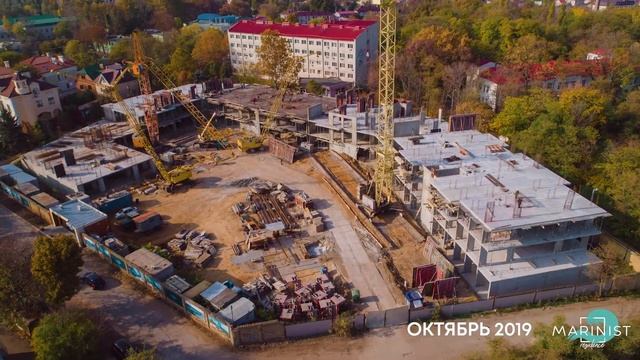 Ход строительства MARINIST residence — октябрь 2019 смотреть онлайн