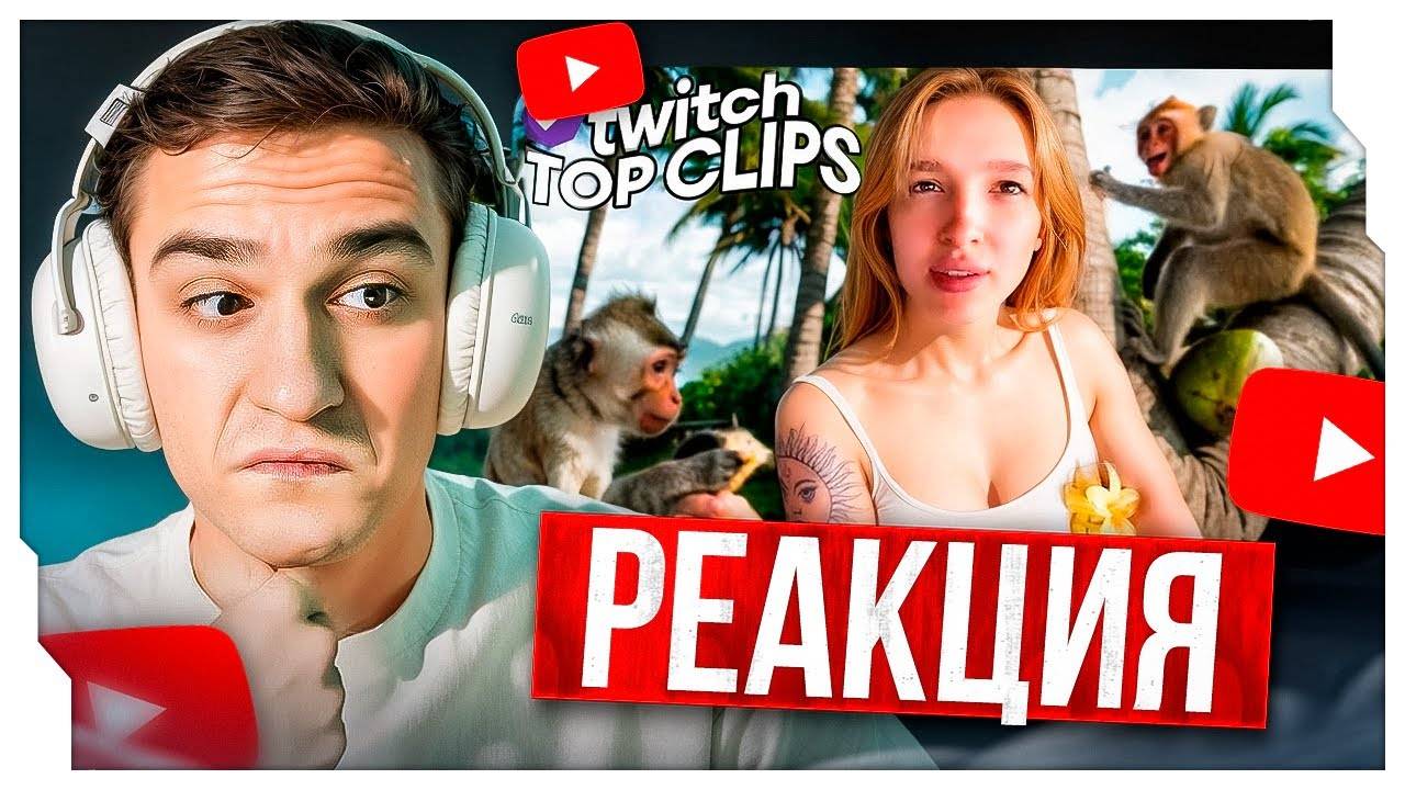 ЭВЕЛОН СМОТРИТ: Топ клипы с Twitch | НАПАДЕНИЕ ОБЕЗЬЯН В ДЖУНГЛЯХ, Братишкин ИГРАЕТ в ТАНКИ смотреть онлайн