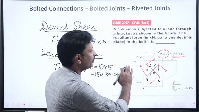 BOLTED JOINTS - Solved Questions - GATE - TRB- TNEB - SSC JE - MACHINE DESIGN - STEEL STRUCTURES - смотреть онлайн