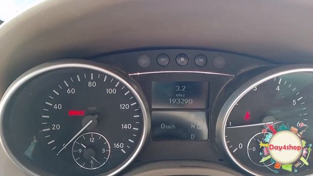 Загорается ошибка износ калодок Mercedes ML W164