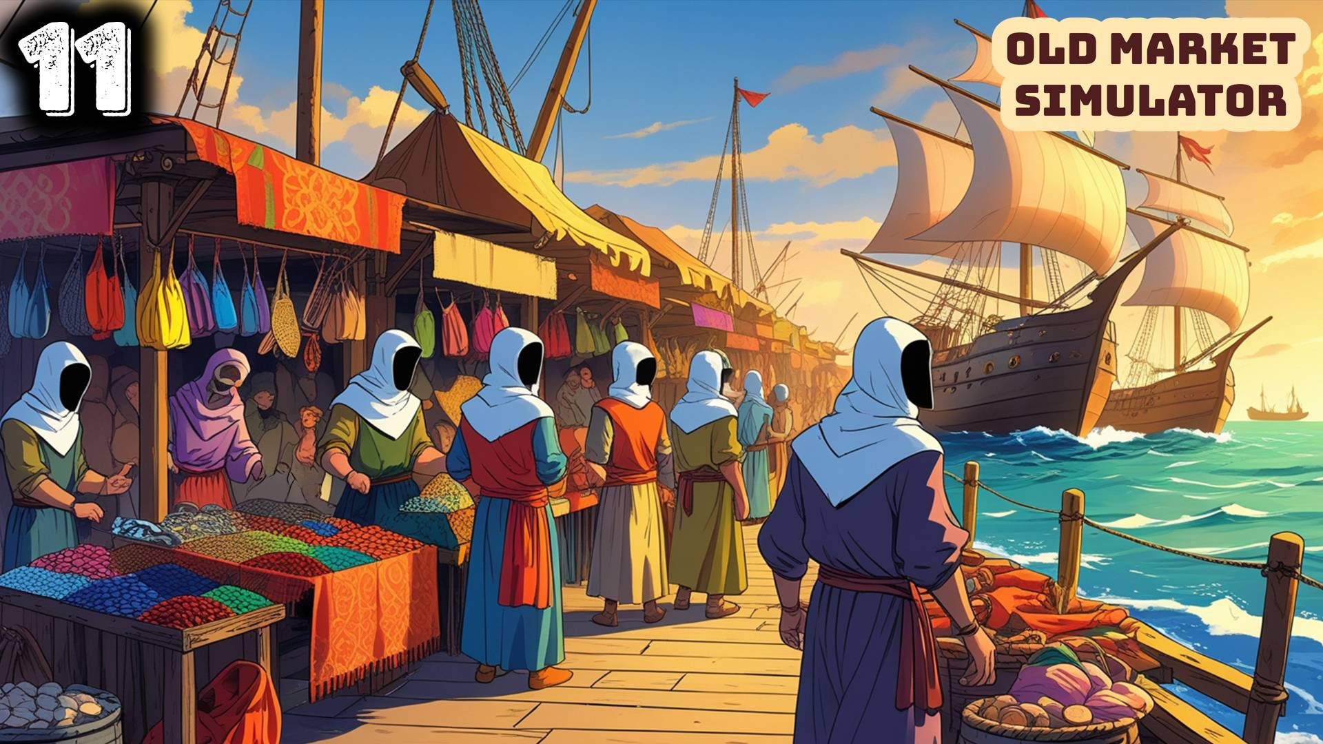 Развиваем наш магазин в средневековье. Old Market Simulator смотреть онлайн