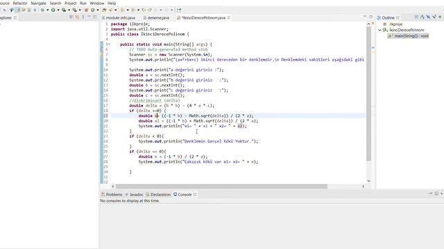 Fatih Çirik Java Ecplise İkinci Dereceden Polinom Hesaplama смотреть онлайн