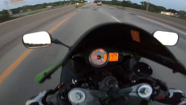Highway evening run pure sound | 2007 Kawasaki Ninja ZX6R смотреть онлайн