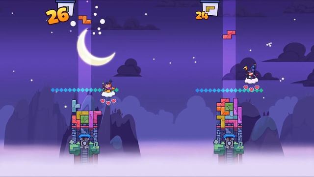играем в Tricky towers с другом 1 на 1/ 1vs1 смотреть онлайн