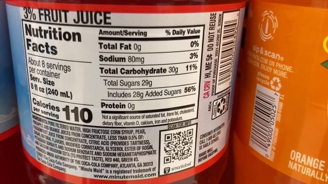 2 LITER MINUTE MAID (PINK LEMONADE, FRUIT PUNCH, FANTA ORANGE) | CALORIES смотреть онлайн
